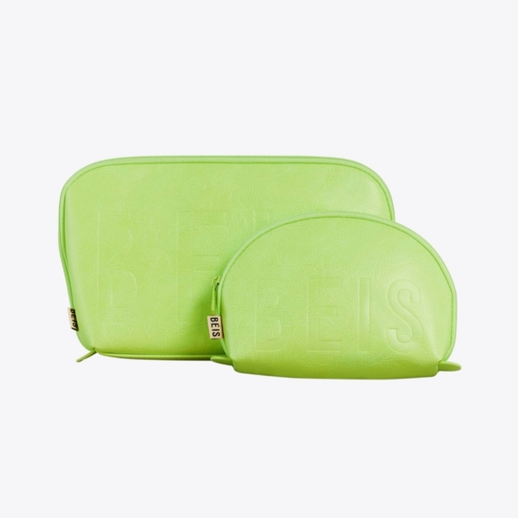 💚 SOLD💚 BEIS Cosmetic Bag Citron Green-SOLD - Picture 8 of 9